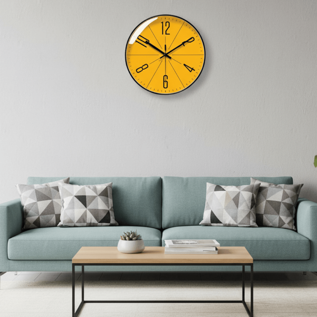 SCANDICLOCK – Horloge murale noire au style nordique – Précise et élégante pour chaque maison