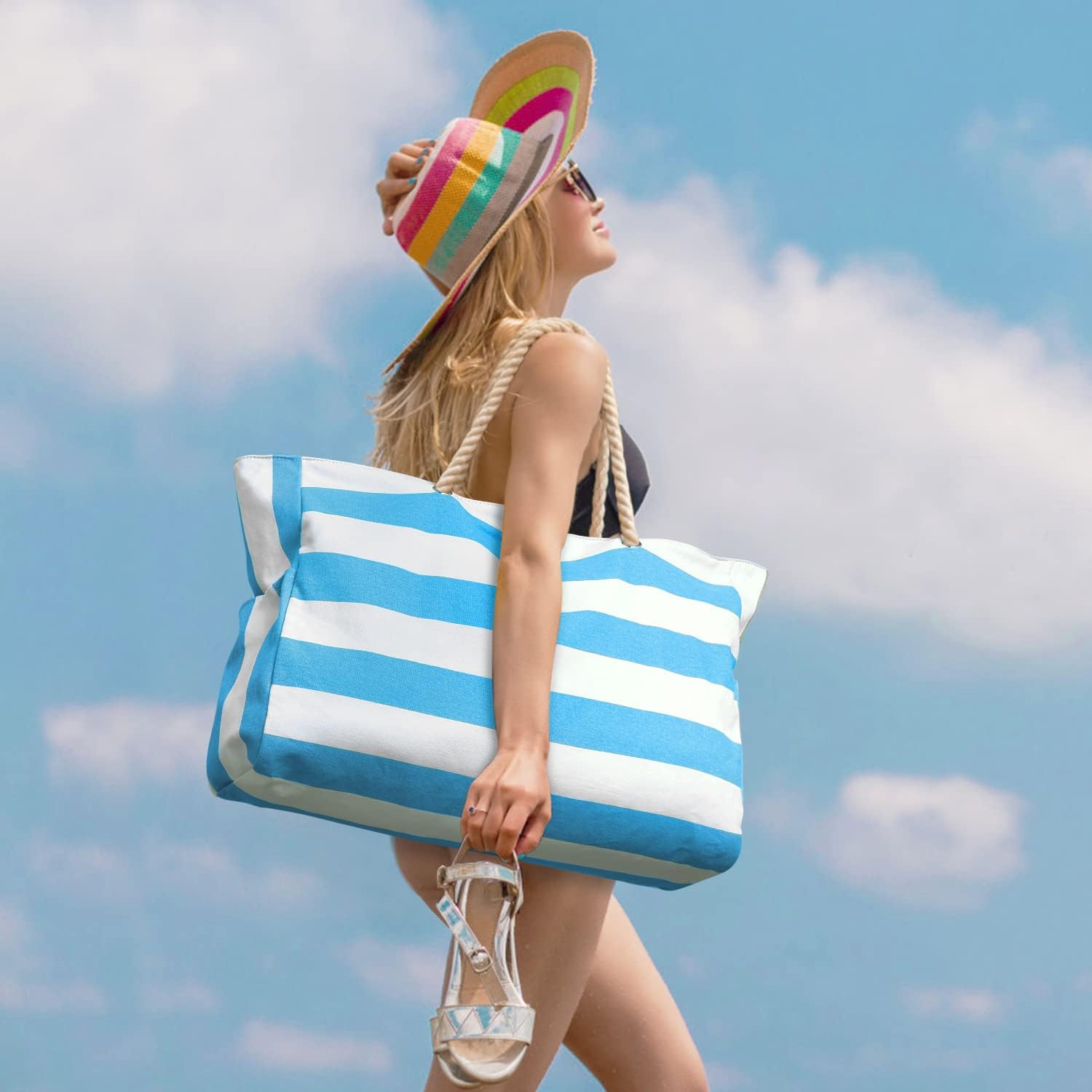 Sac de plage oversized imperméable et résistant au sable – SandAway
