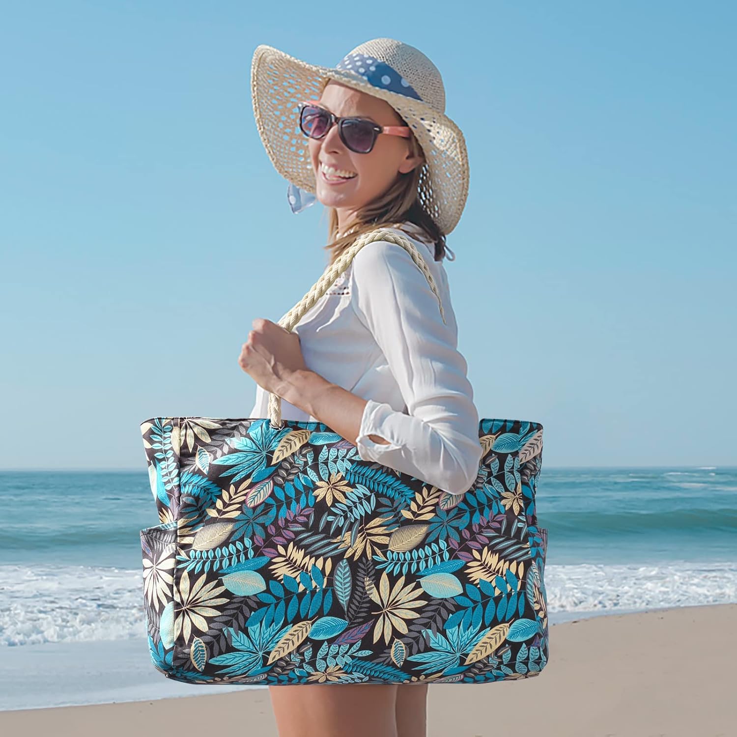 Sac de plage oversized imperméable et résistant au sable – SandAway