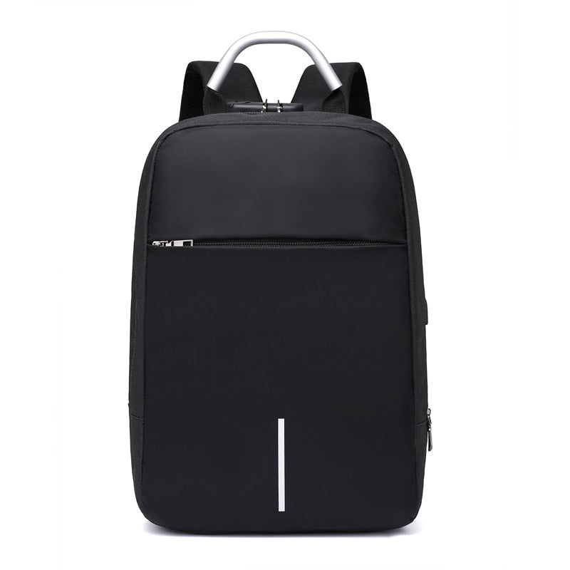 Sac à Dos Anti-Vol Résistant à l'Eau pour Ordinateur Portable – Design de Fermeture Éclair Cachée avec Charge USB