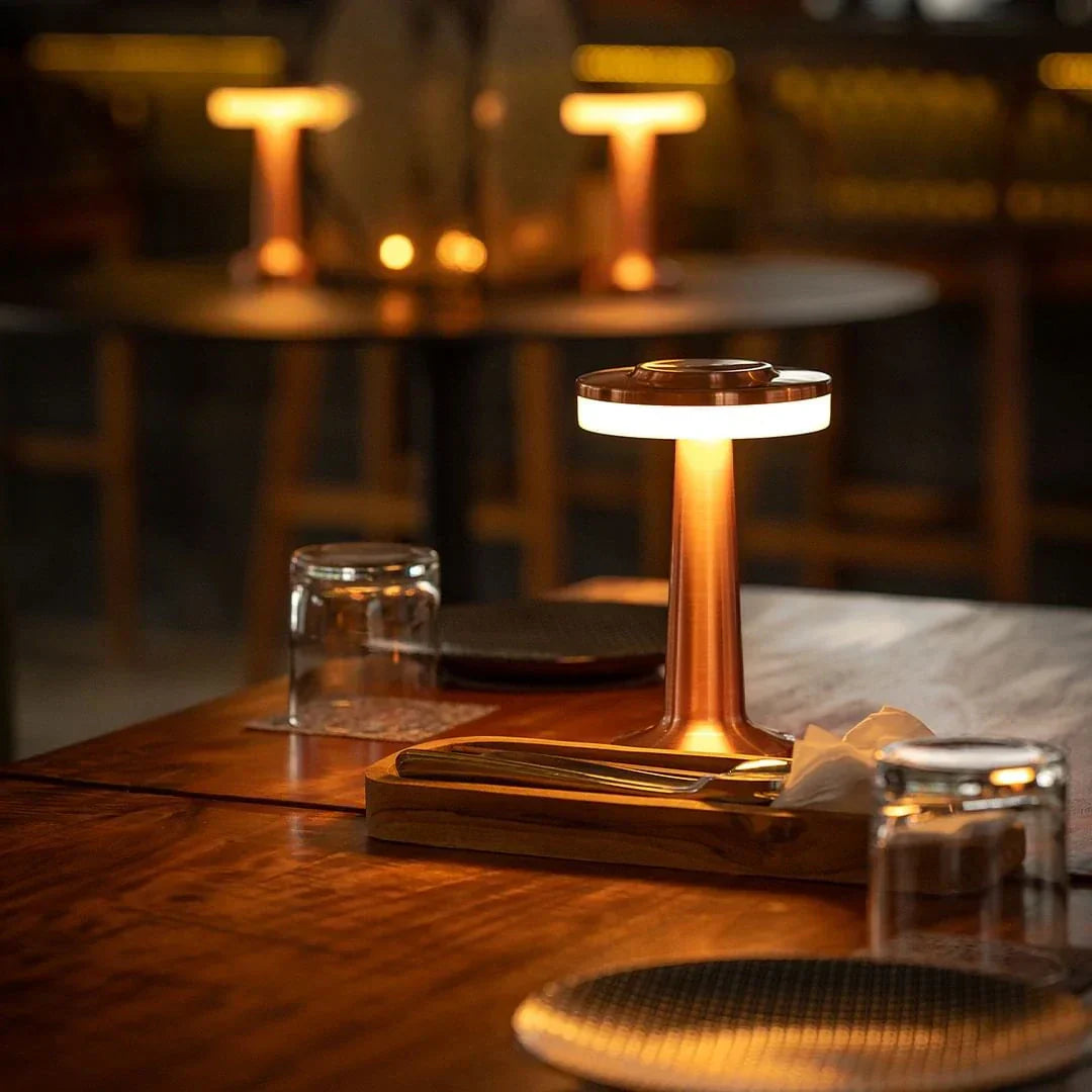 Lampe de table sans fil au style rétro - LumiBar