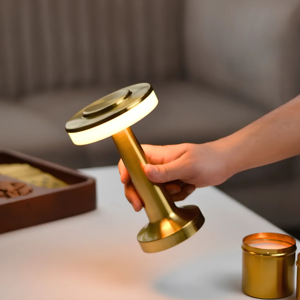 Lampe de table sans fil au style rétro - LumiBar