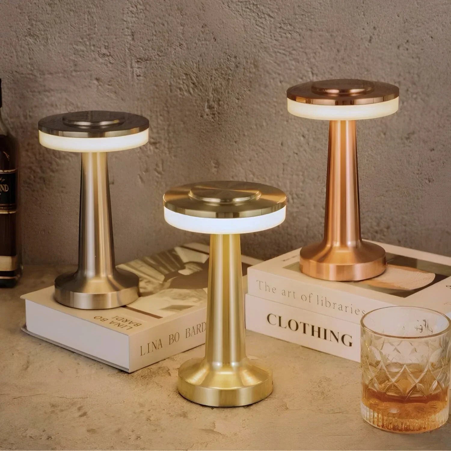 Lampe de table sans fil au style rétro - LumiBar