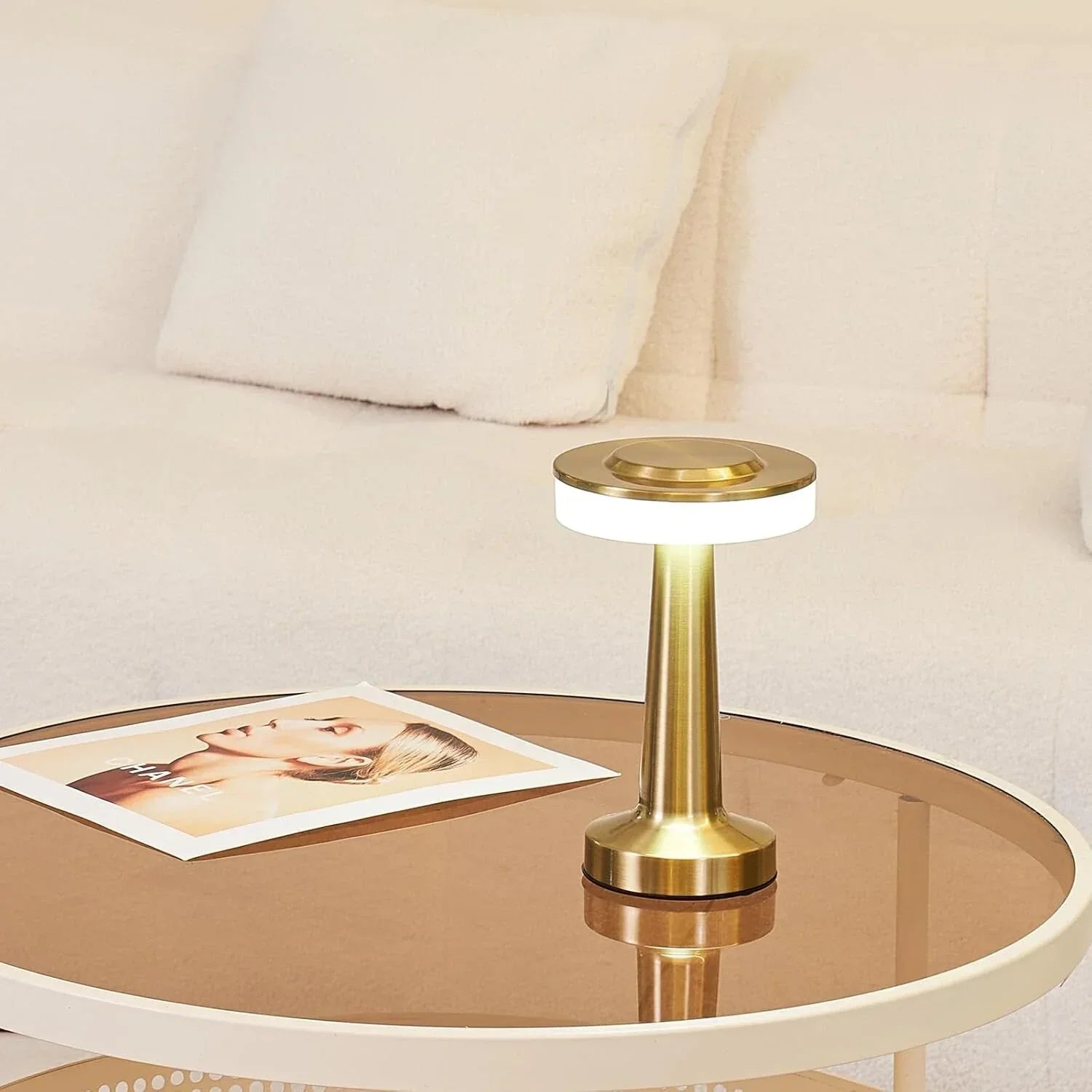 Lampe de table sans fil au style rétro - LumiBar