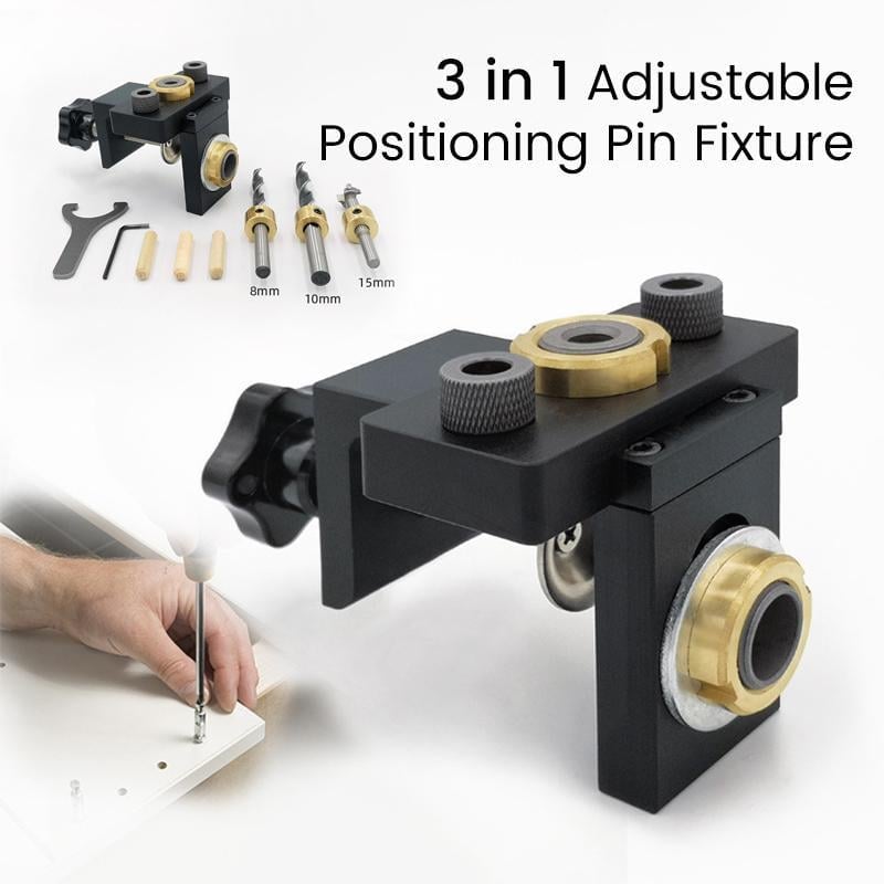FlexiPunch | Outil de perçage ajustable 3 en 1 pour le travail du bois