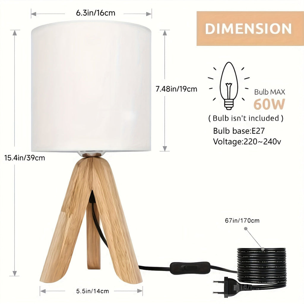 Lampe Tripod en Style Naturel - Pour un Éclairage Chaud et Moderne