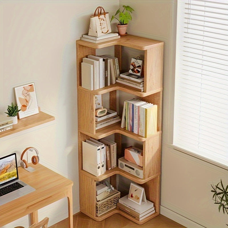 CoinWood Armoire d'Angle en Bois Massif – Compacte et Pratique