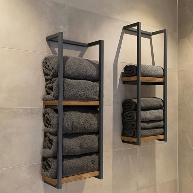 Porte-serviettes Économiseur d'Espace - Pour une Salle de Bain Rangée