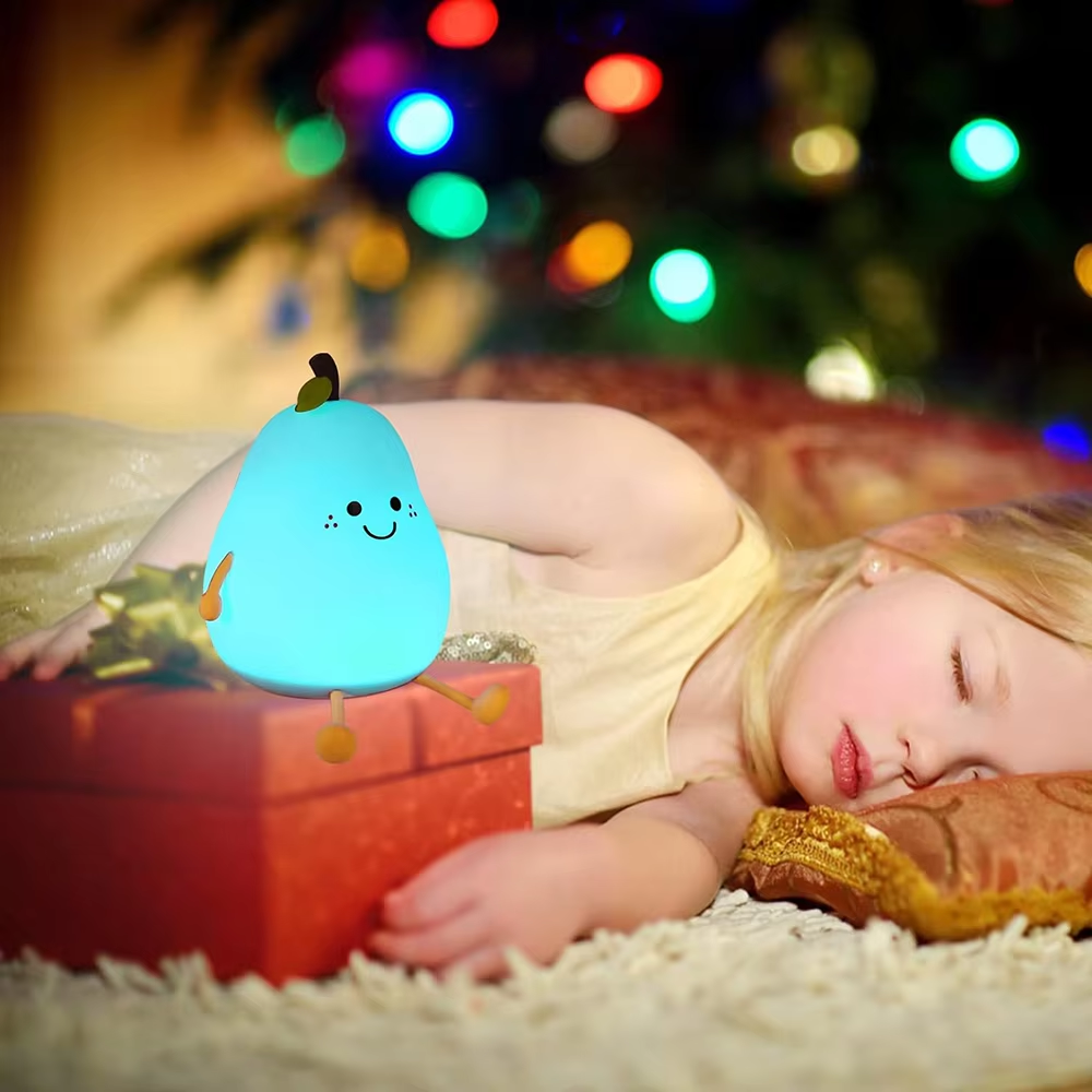 Lampe de nuit rechargeable en silicone pour enfants
