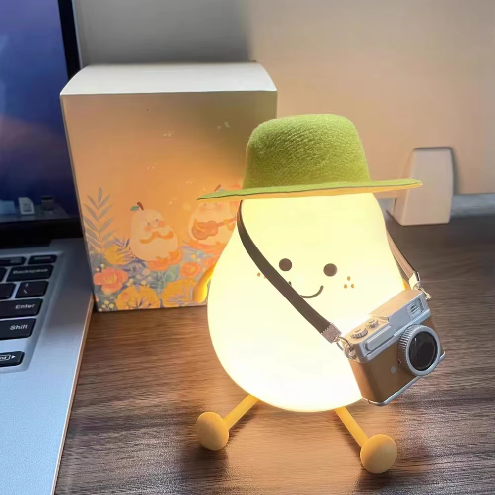 Lampe de nuit rechargeable en silicone pour enfants