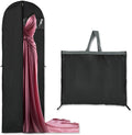 Housse de rangement pour vêtements longs – Sac à robe de 180 cm avec fermeture éclair et fenêtre (2 pièces)