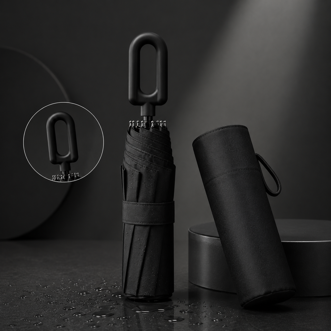 STORMLOCK - Parapluie automatique coupe-vent avec structure à 8 baleines et protection UV conçu pour une résistance aux intempéries et une commodité de voyage au quotidien