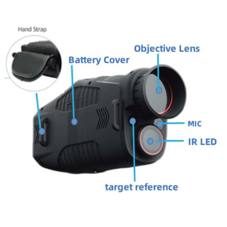 Monoculaire Vision Nocturne HD IR Blackout