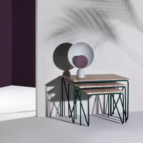 Lampe de table sculpturale en forme de bol