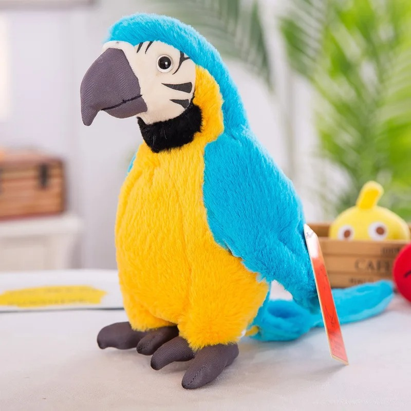 Le Poupée en Peluche Perroquet Bavard - Squawkie
