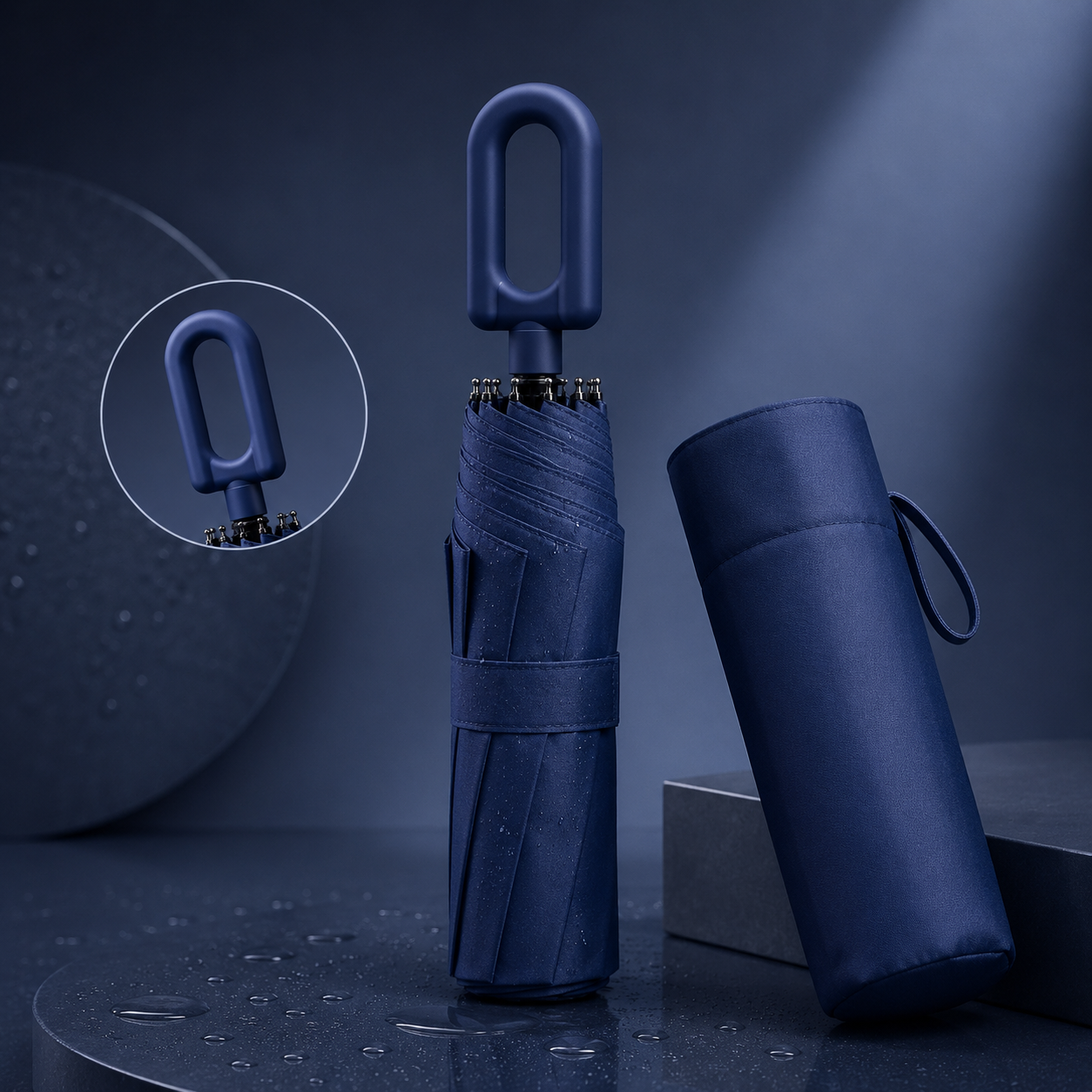 STORMLOCK - Parapluie automatique coupe-vent avec structure à 8 baleines et protection UV conçu pour une résistance aux intempéries et une commodité de voyage au quotidien