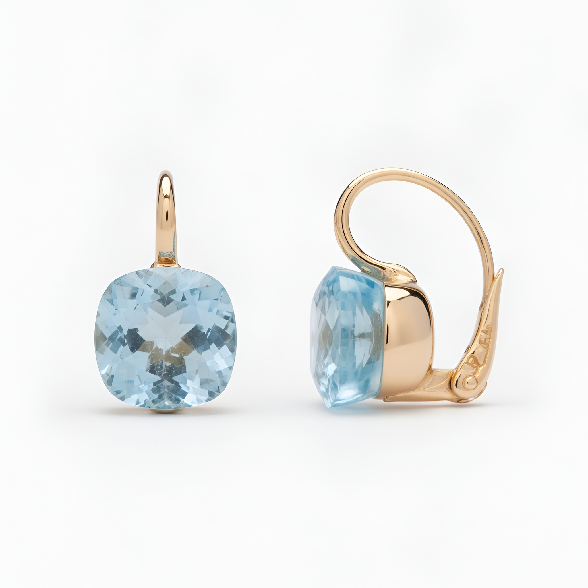 Melina - Boucles d'oreilles minimalistes géométriques en zircon