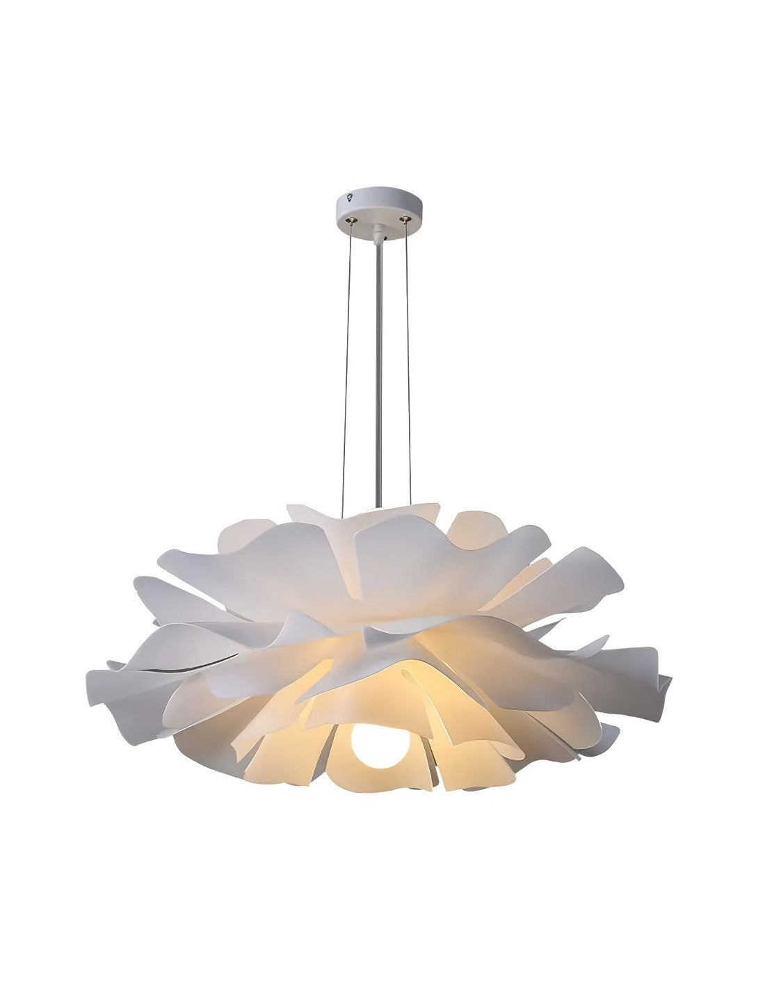 Suspension en acrylique nordique avec motif floral