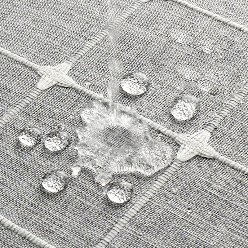 Rideau de Douche en Lin Imperméable de Style Fermier Bohème