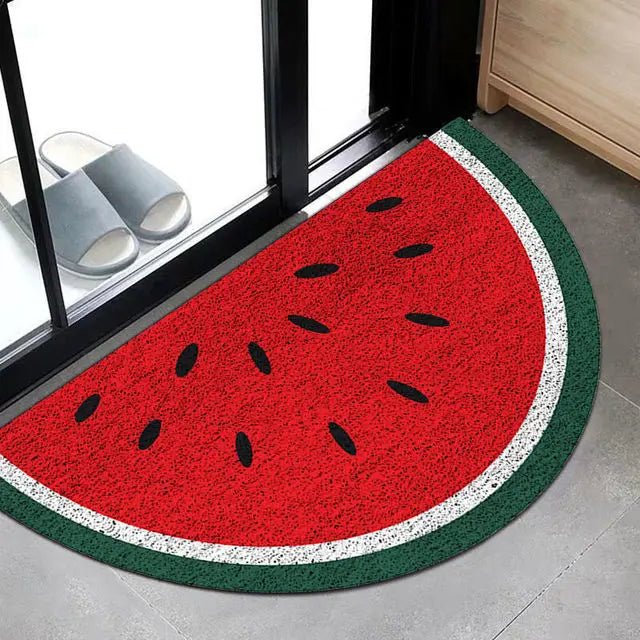 Tapis d'accueil avec impression arc-en-ciel et pastèque lumineuse