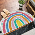 Tapis d'accueil avec impression arc-en-ciel et pastèque lumineuse