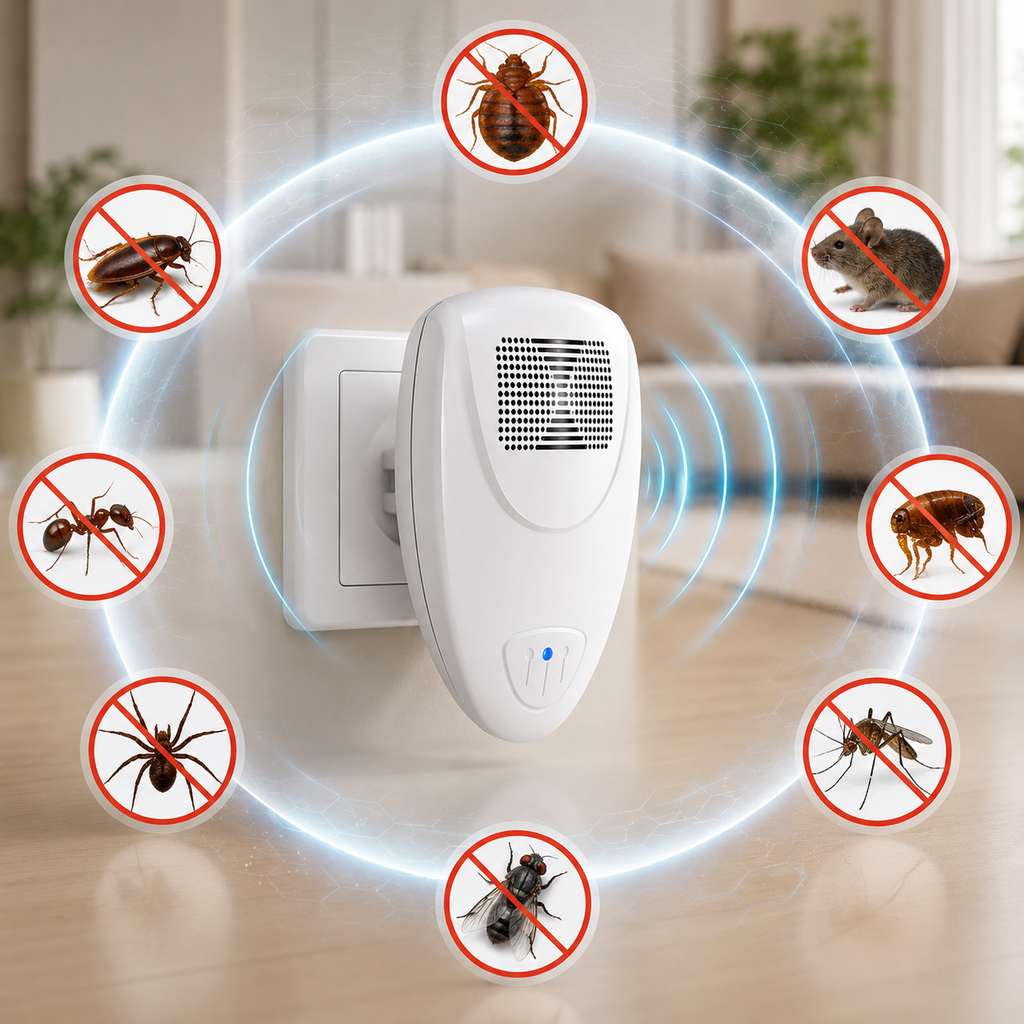 BUGBARRIER – Répulsif Ultrasonique contre les Punaises de Lit pour une Protection Sûre à Domicile
