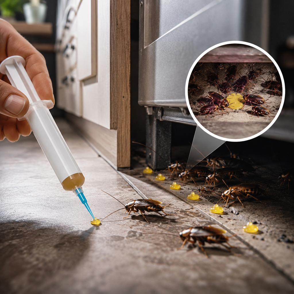 BUGVANTA - Appât Gel Puissant pour Cafards pour Infestations Intérieures