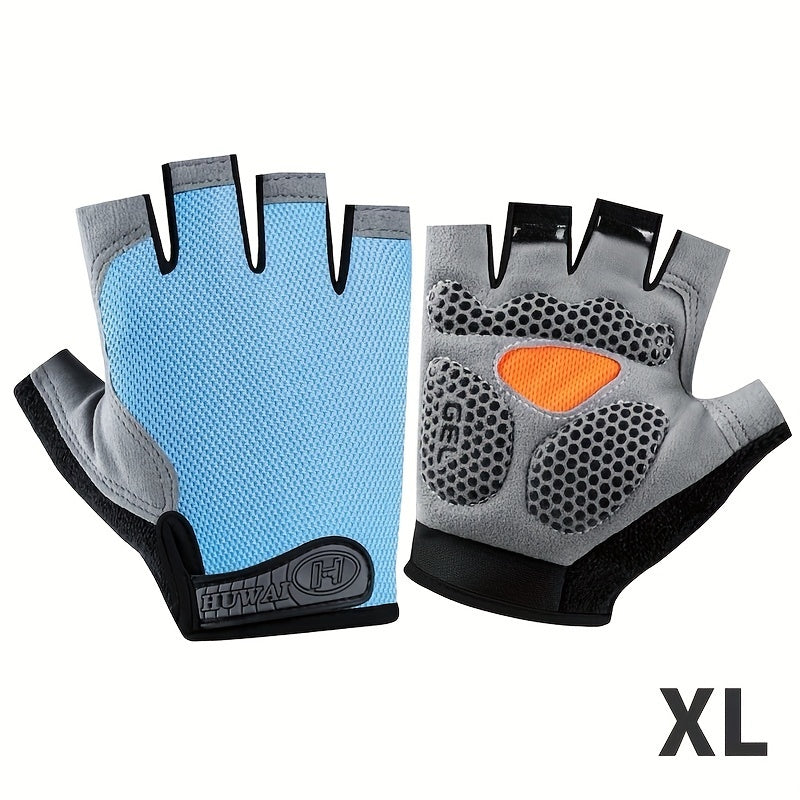 ATHLETIQ - Gants légers d'extérieur à demi-doigts pour hommes et femmes