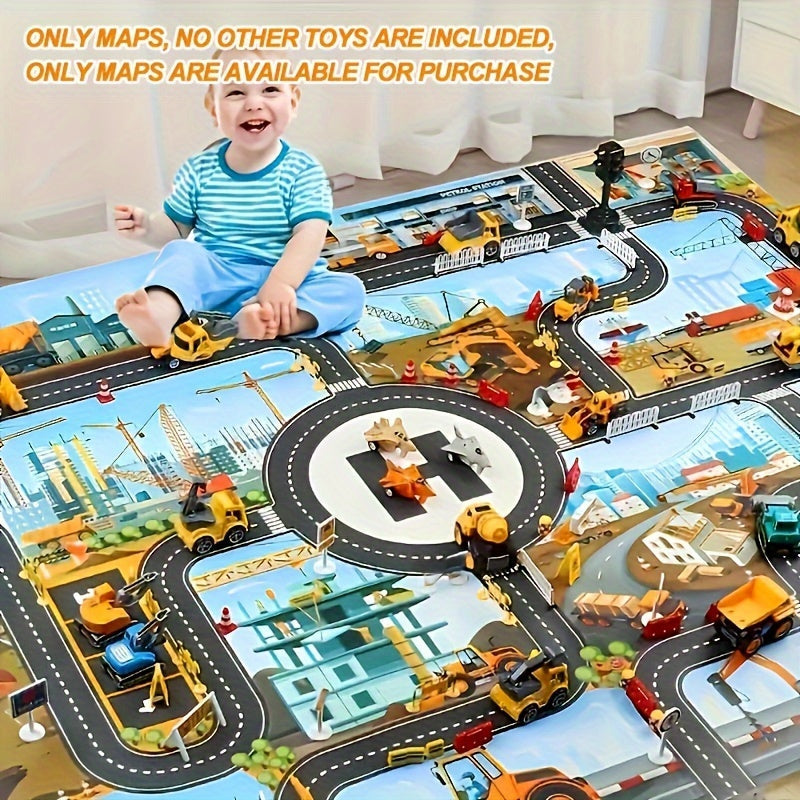Tapis de Jeu Construction et Aventure – Pour Petits Explorateurs et Joueurs Créatifs