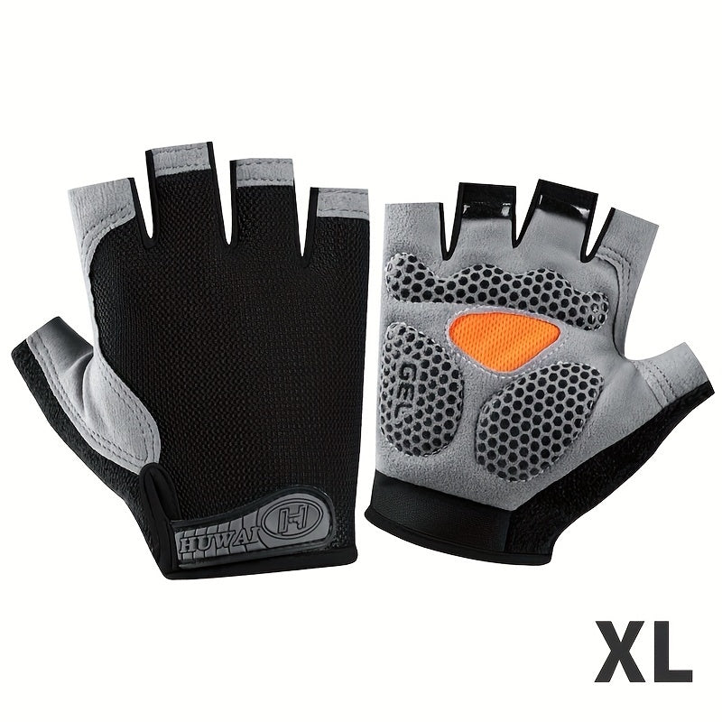 ATHLETIQ - Gants légers d'extérieur à demi-doigts pour hommes et femmes
