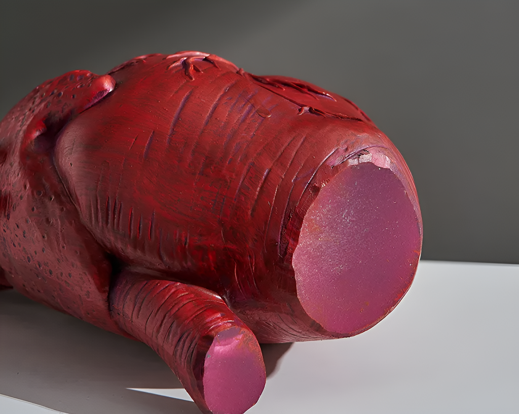 Vase décoratif en céramique avec un motif de cœur vivant