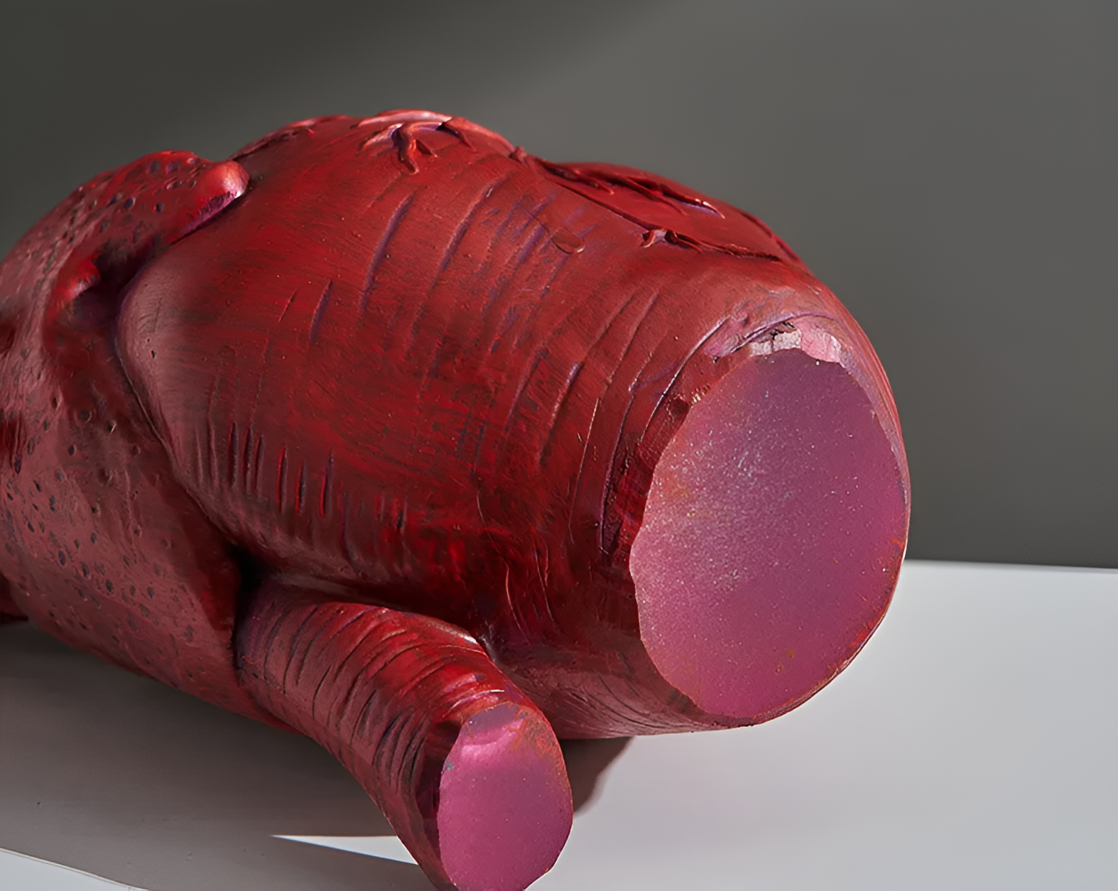 Vase décoratif en céramique avec un motif de cœur vivant