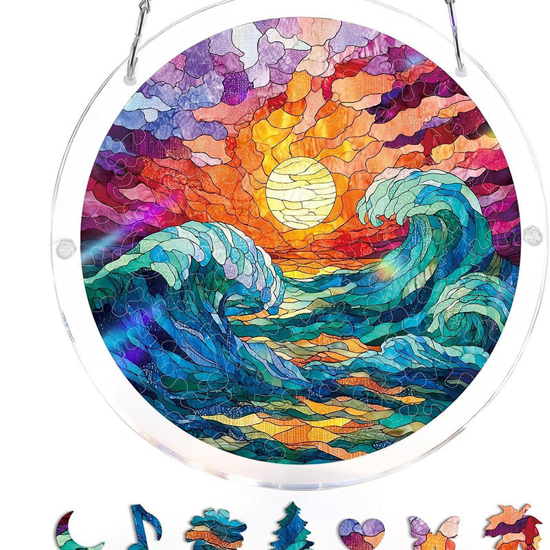 RadianceFlow™ | Attrape-lumière avec un fascinant design de coucher de soleil océanique