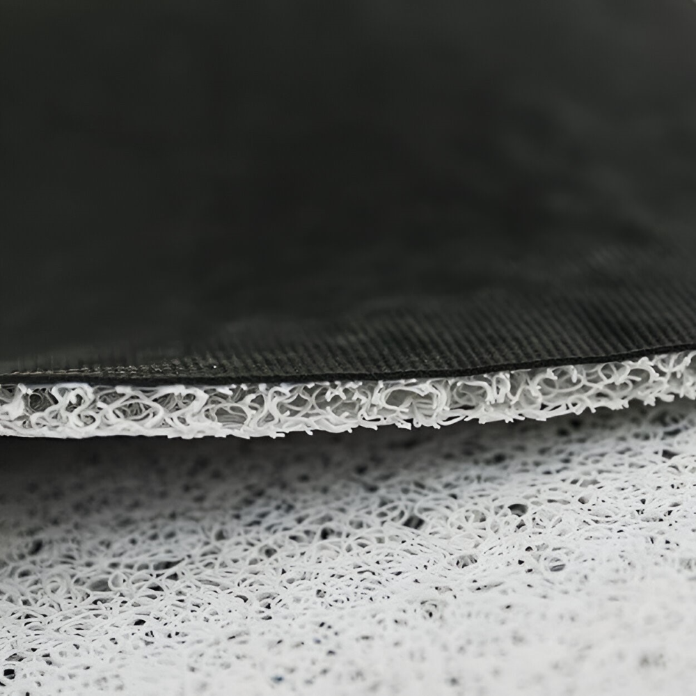 Tapis de porte en PVC antidérapant avec visage souriant