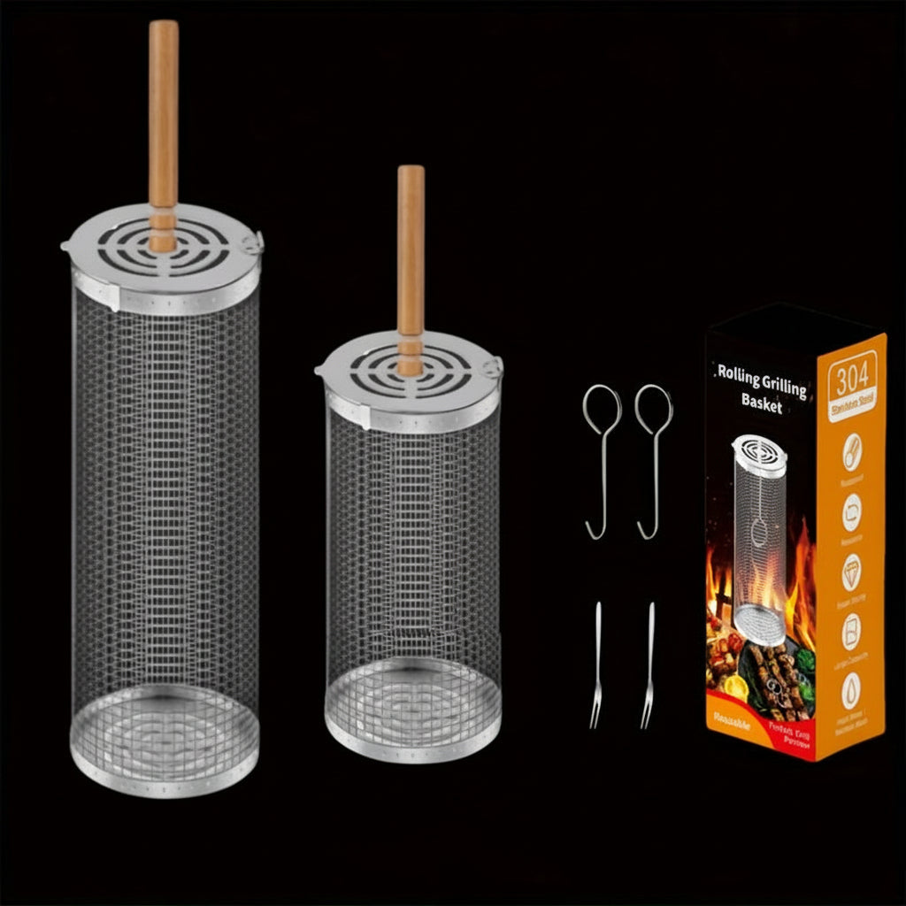 FOUR À FEU – Ensemble de Gril Portable Résistant à la Chaleur