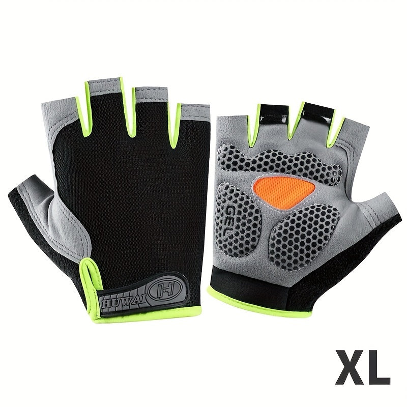 ATHLETIQ - Gants légers d'extérieur à demi-doigts pour hommes et femmes