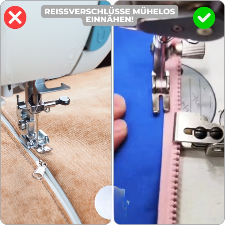 ZipperMaster Pro™ | Des fermetures éclair parfaites et sans plis pour une couture professionnelle en un rien de temps !