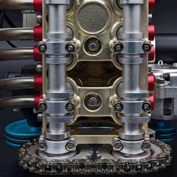 Modèle de moteur automobile | 8 cylindres | Objet de collection en résine massive | Objet d'apprentissage et de décoration