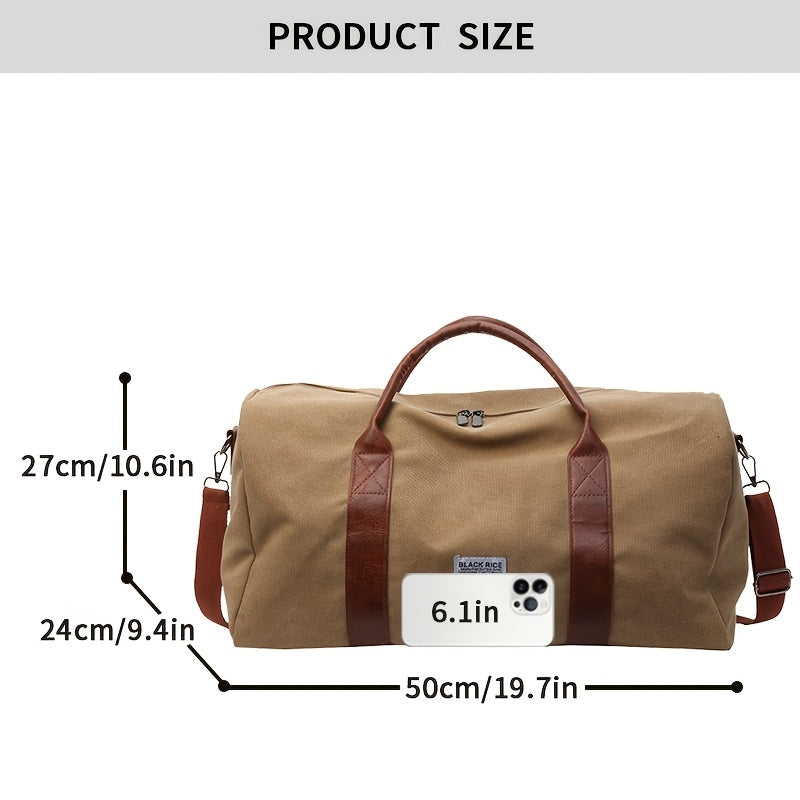 LUXIBAG - Sac de Voyage Vintage Lavé à Grande Capacité Organisateur Multi-Usage