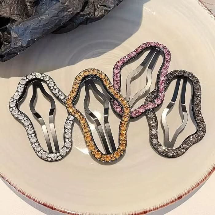 Élégants et brillants clips à cheveux (x4)