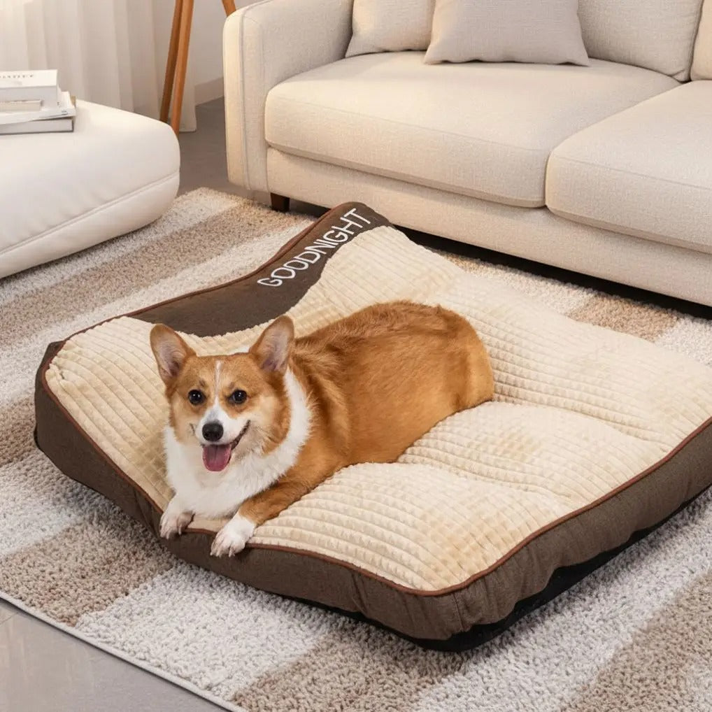 Lit Orthopédique XXL pour Chien avec Housse Amovible pour Grands Chiens