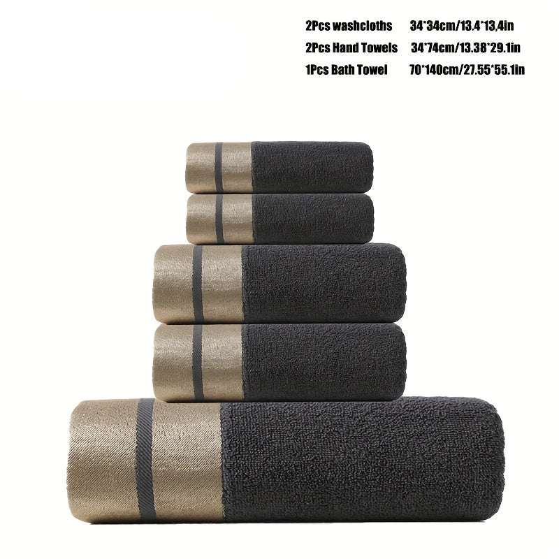 GOLDENWEAVE – Ensemble de Serviettes en Coton Luxueuses