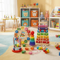 EDUQUEST Ensemble Montessori 5-en-1 – Apprentissage créatif pour les bébés à partir de 6 mois