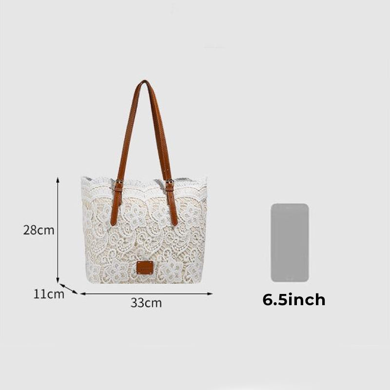Amara™ | Grand Sac Tote en Dentelle au Style Vintage