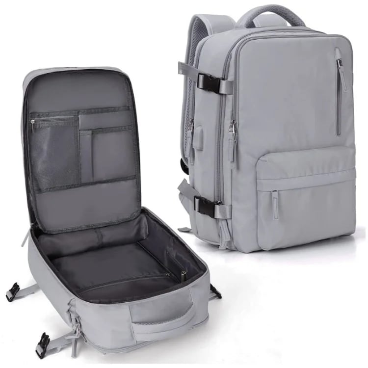 Sac à dos de voyage Travelliva pour femmes 35 L | Imperméable et avec port USB | Anti-vol et compartiment à chaussures | Pour la randonnée, la vie quotidienne et les voyages