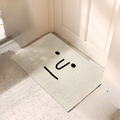 Tapis de porte en PVC antidérapant avec visage souriant