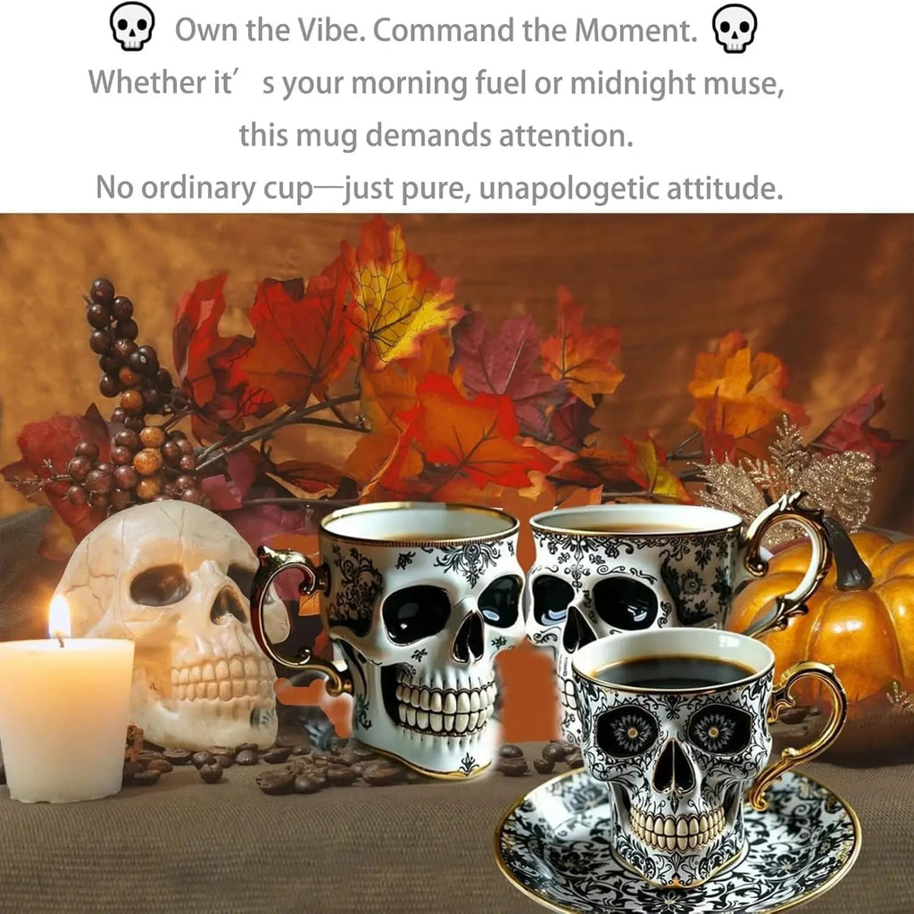 DarkChalice™ | Tasse à café design crâne — Élément mystique pour la table & vitrine