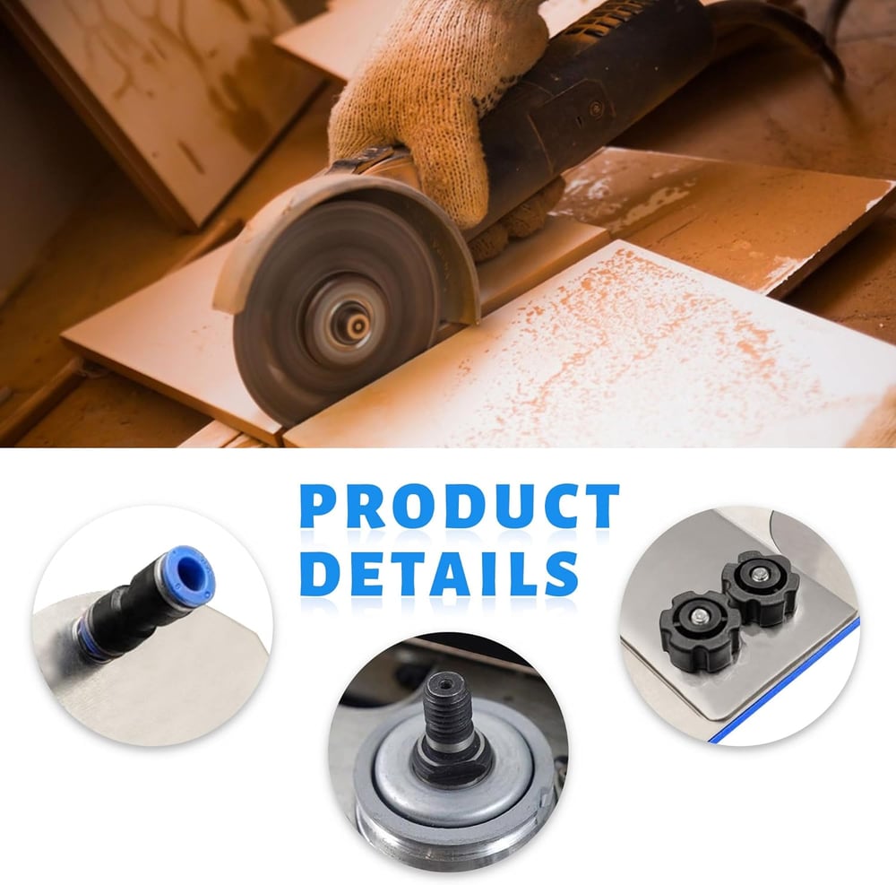 ExactEdge™ | Support de meuleuse d'angle pour coupes de carrelage à 45° – Bords propres & précis