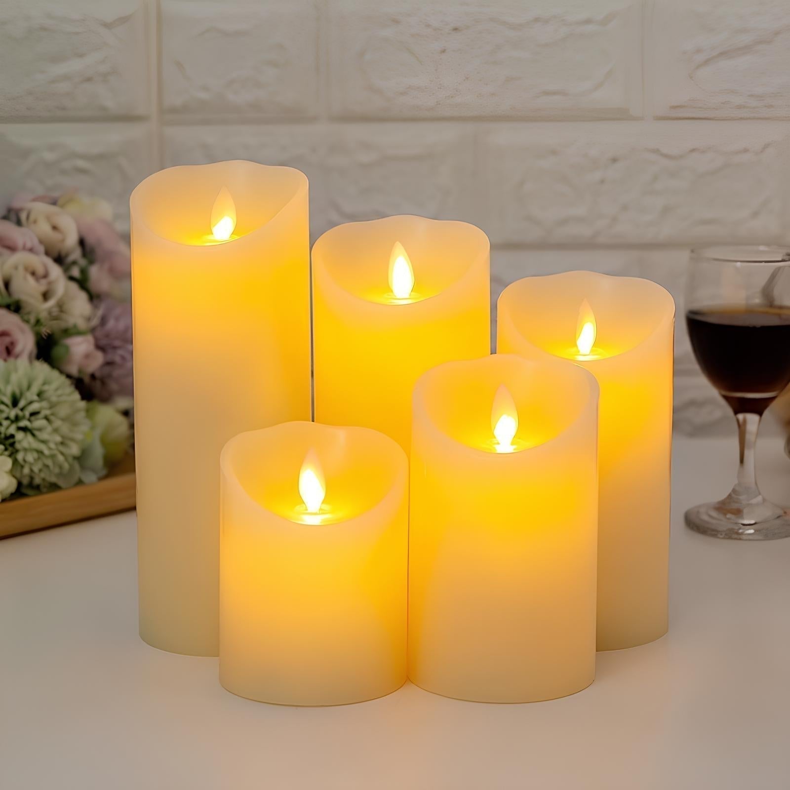 Bougies LED sans flamme avec éclairage chaud – décoration d'ambiance et sécurisée