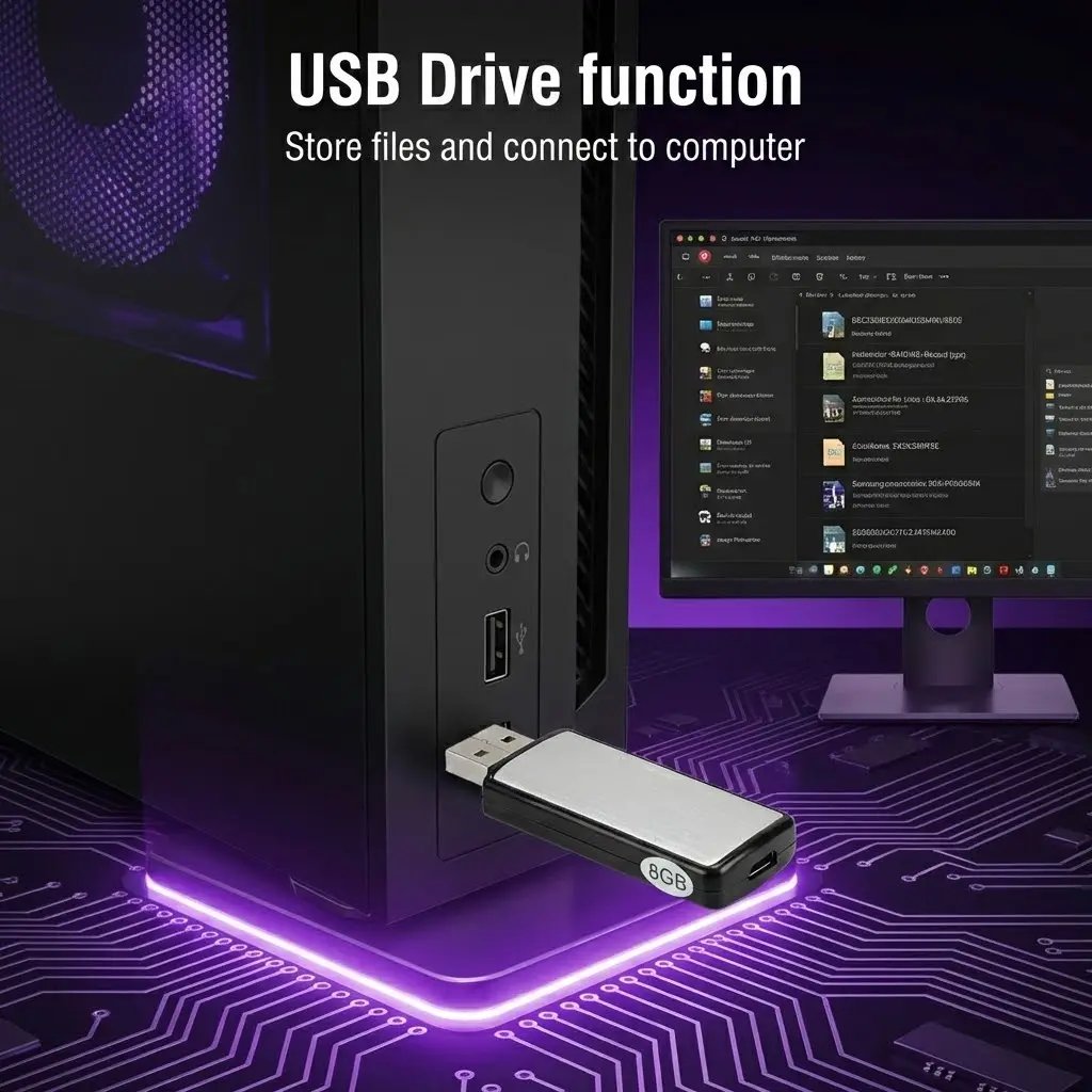 ECHONOVA – Enregistreur Audio USB avec Détection de Voix Intelligente
